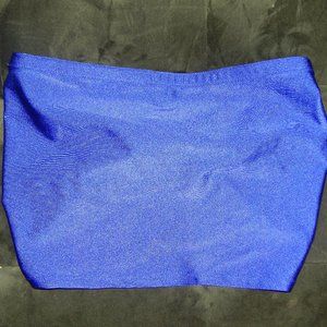 Blue Cropped Tube Top